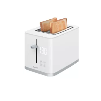 Skrudintuvas Tefal Sense TT6931 — 2 griežinėliai, 850 W, baltas, 7 skrudinimo lygiai, LED ekranas
