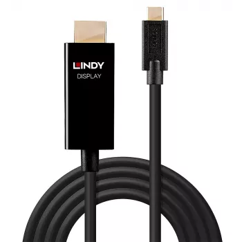 Lindy 1 m USB Type C į HDMI 4K60 adapterinis kabelis su HDR