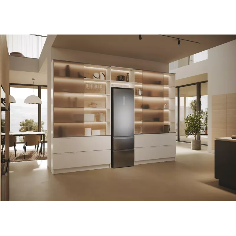 Šaldytuvas Haier 3D 60 Serie 5 HTW5620DNMG, 414 L, No Frost, sidabrinis