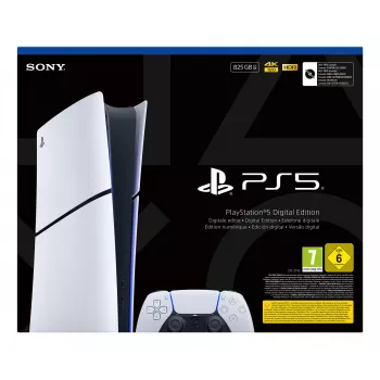 Sony PlayStation 5 Digital Edition (Slim) 825 GB Wi-Fi juoda, balta
