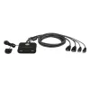 ATEN 2-Port USB FHD HDMI KVM jungiklis, 1920 x 1200 pikselių, Full HD, 1,518 W, juodas
