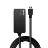 Lindy 43159 USB 3.0 aktyvus ilginamasis Pro šakotuvas, 4 prievadų, USB 3.2 Gen 1 (5 Gbit/s), USB-A, 10 m, juodas