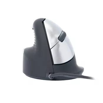 R-Go HE Break ergonominė vertikali pelė su pertraukų programine įranga, vidutinė (rankos dydis 165-185 mm), kairiarankiams, laidinė, juoda