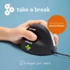 R-Go HE Break ergonominė vertikali pelė su pertraukų programine įranga, vidutinė (rankos dydis 165-185 mm), kairiarankiams, laidinė, juoda