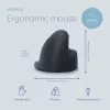 R-Go HE Break ergonominė vertikali pelė su pertraukų programine įranga, vidutinė (rankos dydis 165-185 mm), kairiarankiams, laidinė, juoda