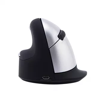 R-Go Tools Ergonomiška pelė R-Go HE Break su pertraukų programine įranga, didelė (rankos dydis ≥ 185 mm), kairiarankiams, Bluetooth, juoda