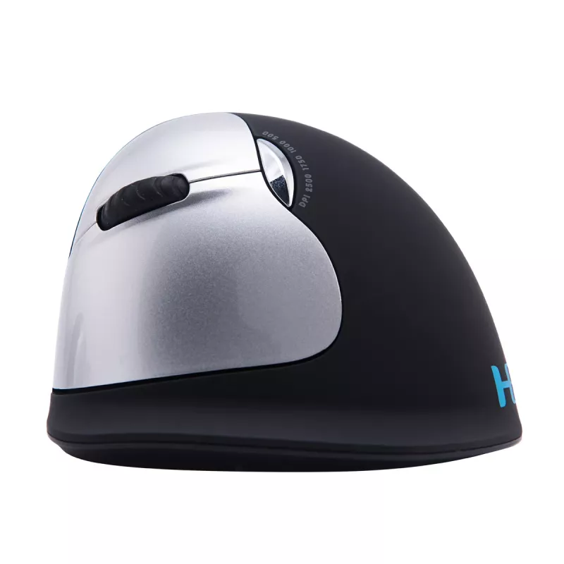 R-Go Tools Ergonomiška pelė R-Go HE Break su pertraukų programine įranga, didelė (rankos dydis ≥ 185 mm), kairiarankiams, Bluetooth, juoda