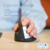 R-Go Tools Ergonomiška pelė R-Go HE Break su pertraukų programine įranga, didelė (rankos dydis ≥ 185 mm), kairiarankiams, Bluetooth, juoda