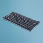R-Go Tools ergonominė klaviatūra R-Go Compact Break, kompaktiška klaviatūra su pertraukų programine įranga, QWERTY (US), Bluetooth, juoda