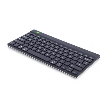 R-Go Tools ergonominė klaviatūra R-Go Compact Break, kompaktiška klaviatūra su pertraukų programine įranga, QWERTY (US), Bluetooth, juoda