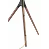 Manhattan 461795 judamas TV stovas su trikoje atramomis, nešiojamas, 45–65 col. (114,3–165,1 cm), maks. 32 kg, aliuminis, plienas, riešutmedis, juodas ir rudas