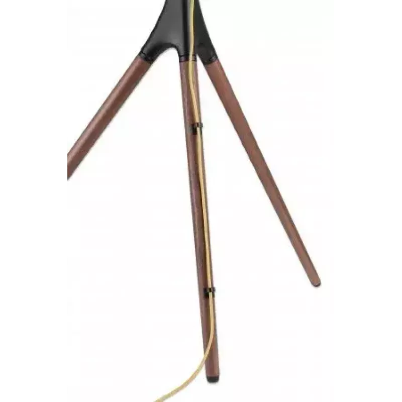 Manhattan 461795 judamas TV stovas su trikoje atramomis, nešiojamas, 45–65 col. (114,3–165,1 cm), maks. 32 kg, aliuminis, plienas, riešutmedis, juodas ir rudas