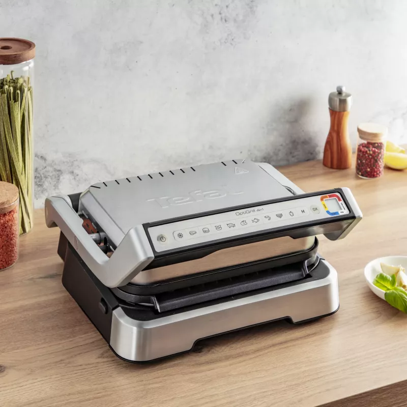 Kontaktinė grilio keptuvė Tefal OptiGrill 4in1 GC774D Nerūdijantis plienas 2100W