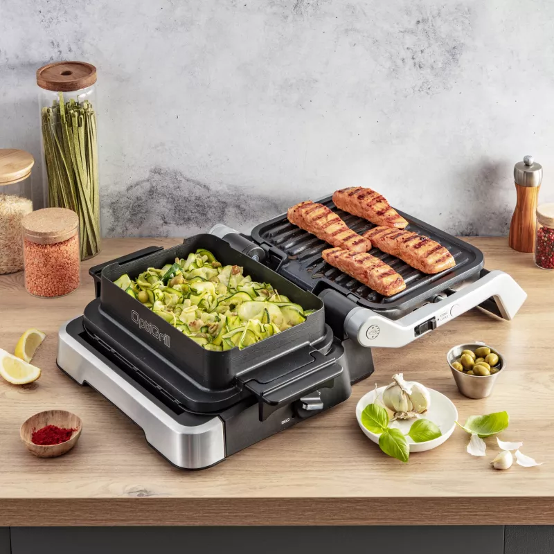 Kontaktinė grilio keptuvė Tefal OptiGrill 4in1 GC774D Nerūdijantis plienas 2100W