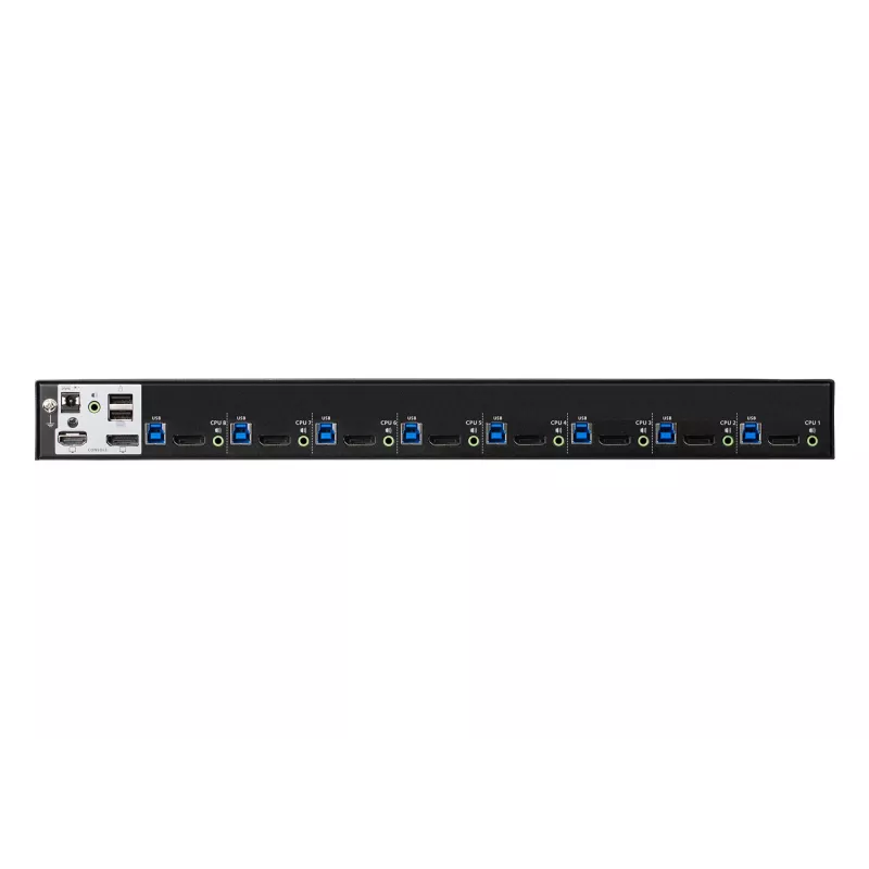 ATEN CS19208 8 prievadų USB 3.0 DisplayPort KVM jungiklis, 4K Ultra HD, 4096 x 2160, juodas