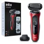 Foilinis skustuvas Braun Series 6 61-R1200s SensoFlex SensoFoil juodai raudonas