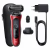 Foilinis skustuvas Braun Series 6 61-R1200s SensoFlex SensoFoil juodai raudonas