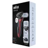 Foilinis skustuvas Braun Series 6 61-R1200s SensoFlex SensoFoil juodai raudonas