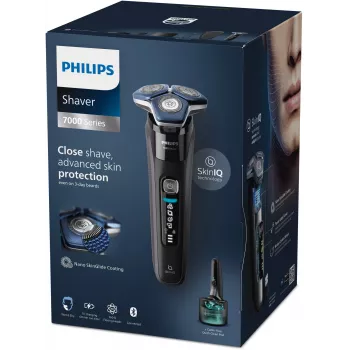 Elektrinis rotacinis skustuvas Philips Series 7000 S7886/58 — 3 galvutės, šlapias ir sausas, ličio jonų baterija, 60 min veikimo laikas