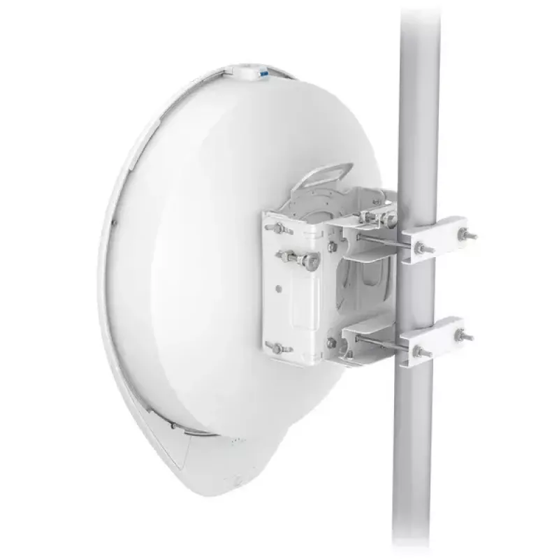 Tinklo tiltas UBIQUITI UISP airFiber 60 XG — 6000 Mbit/s, nuotolis iki 4000 m, Gigabit Ethernet, montavimas ant stulpo, balta