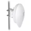 Tinklo tiltas UBIQUITI UISP airFiber 60 XG — 6000 Mbit/s, nuotolis iki 4000 m, Gigabit Ethernet, montavimas ant stulpo, balta
