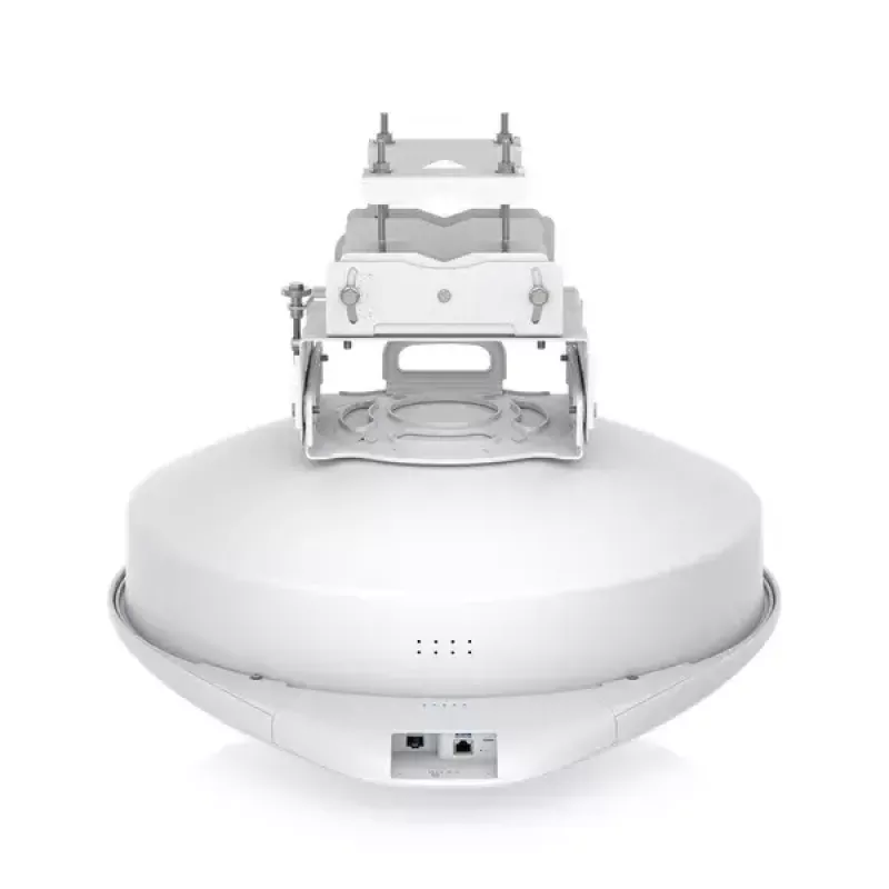 Tinklo tiltas UBIQUITI UISP airFiber 60 XG — 6000 Mbit/s, nuotolis iki 4000 m, Gigabit Ethernet, montavimas ant stulpo, balta