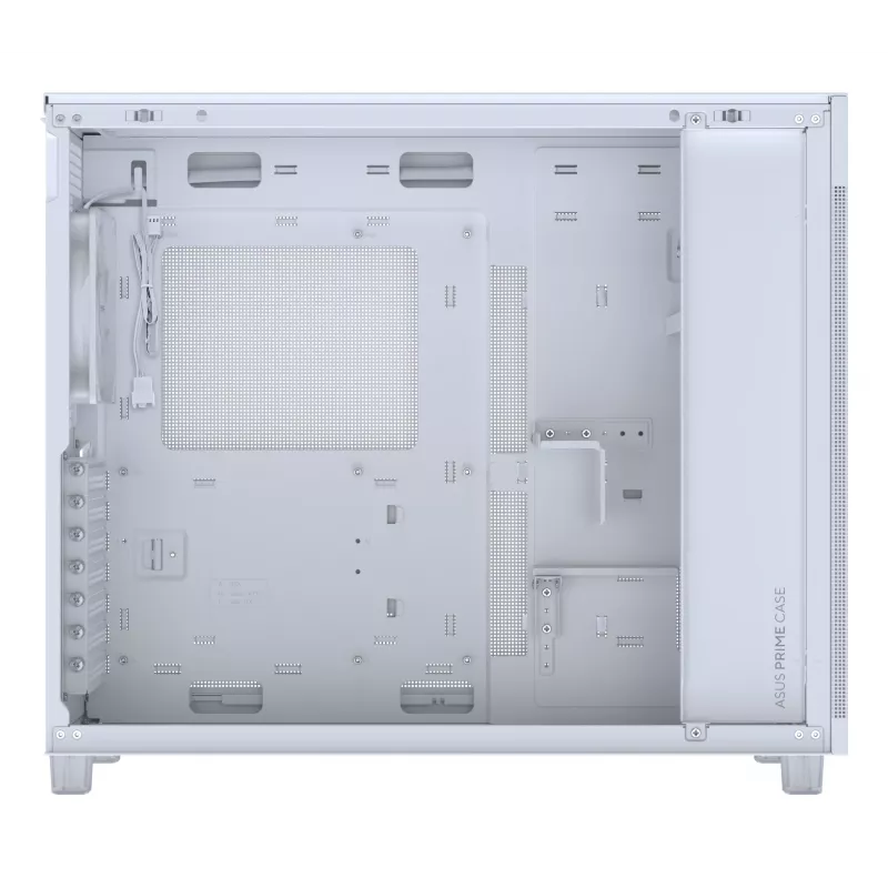 ASUS PRIME AP303 TG 90DC00V3-B39010 Midi Tower PC korpusas, ATX/Micro-ATX, grūdintas stiklas, 2x USB 3.2, be maitinimo šaltinio, baltas