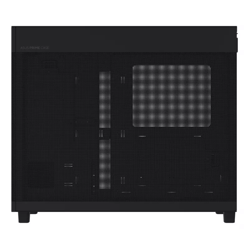 ASUS PRIME AP303 TG 90DC00V0-B39010 Midi Tower PC korpusas, ATX/Micro-ATX/Mini-ITX, grūdintas stiklas, 2x USB 3.2, be maitinimo šaltinio, juodas