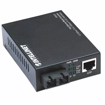 Intellinet Fast Ethernet medijos keitiklis, 10/100Base-Tx į 100Base-Fx (SC) daugiamodis, 2 km
