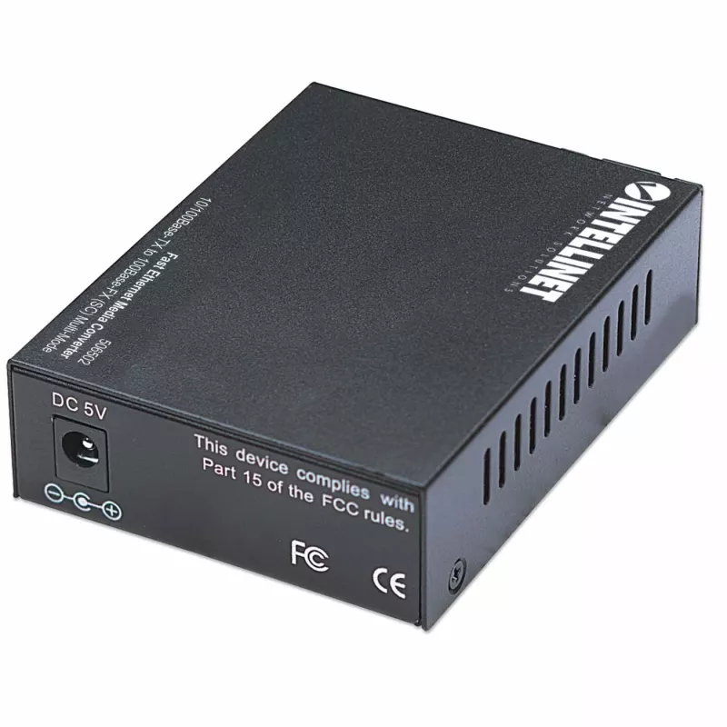 Intellinet Fast Ethernet medijos keitiklis, 10/100Base-Tx į 100Base-Fx (SC) daugiamodis, 2 km