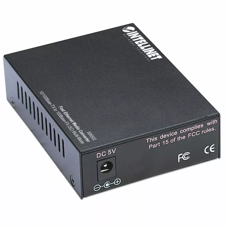 Intellinet Fast Ethernet medijos keitiklis, 10/100Base-Tx į 100Base-Fx (SC) daugiamodis, 2 km