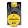 GEMBIRD aktyvus USB 2.0 prailginimo kabelis, 10 m - juoda