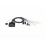 KVM jungiklis ATEN CS22DP-AT 2 prievadai USB DisplayPort, 4K@30Hz, USB-A konsolė, garsas, 1,2 m kabelis