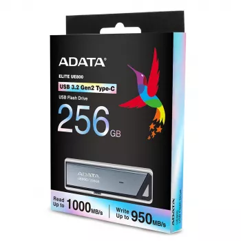 ADATA UE800 USB atmintukas 256 GB USB Type-C 3.2 Gen 2 (3.1 Gen 2) Sidabrinis