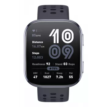 Amazfit Bip 6 Juoda 5 cm (1.97 colio) AMOLED Skaitmeninis 390 x 450 pikselių Liečiamas ekranas GPS (palydovas)