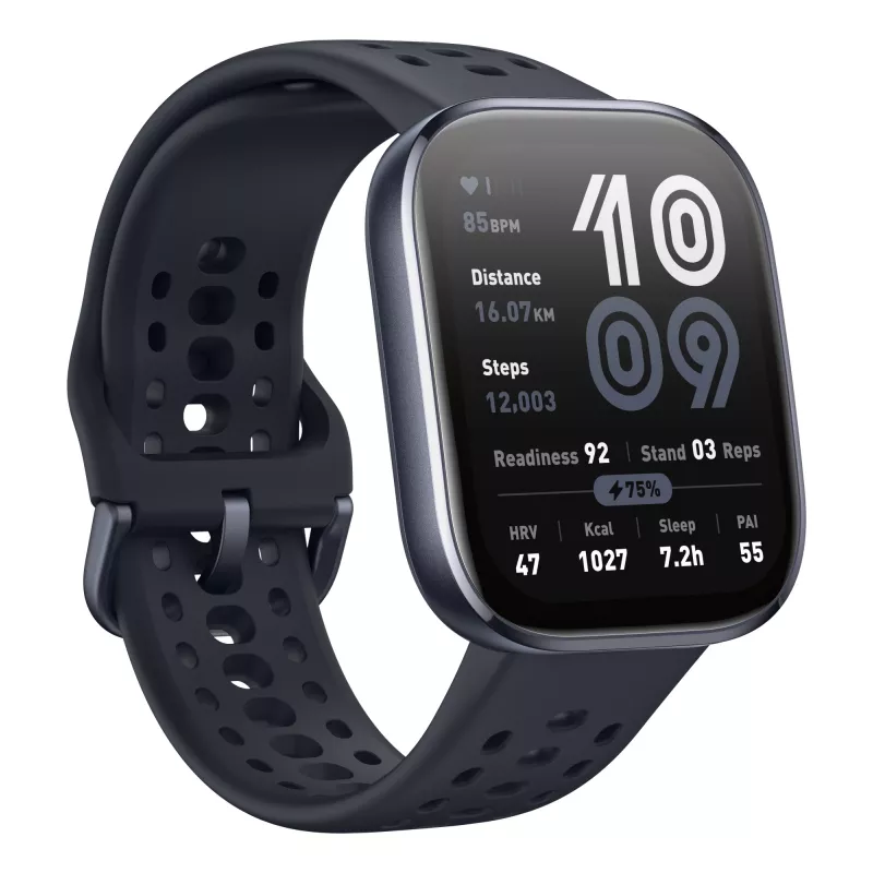 Amazfit Bip 6 Juoda 5 cm (1.97 colio) AMOLED Skaitmeninis 390 x 450 pikselių Liečiamas ekranas GPS (palydovas)