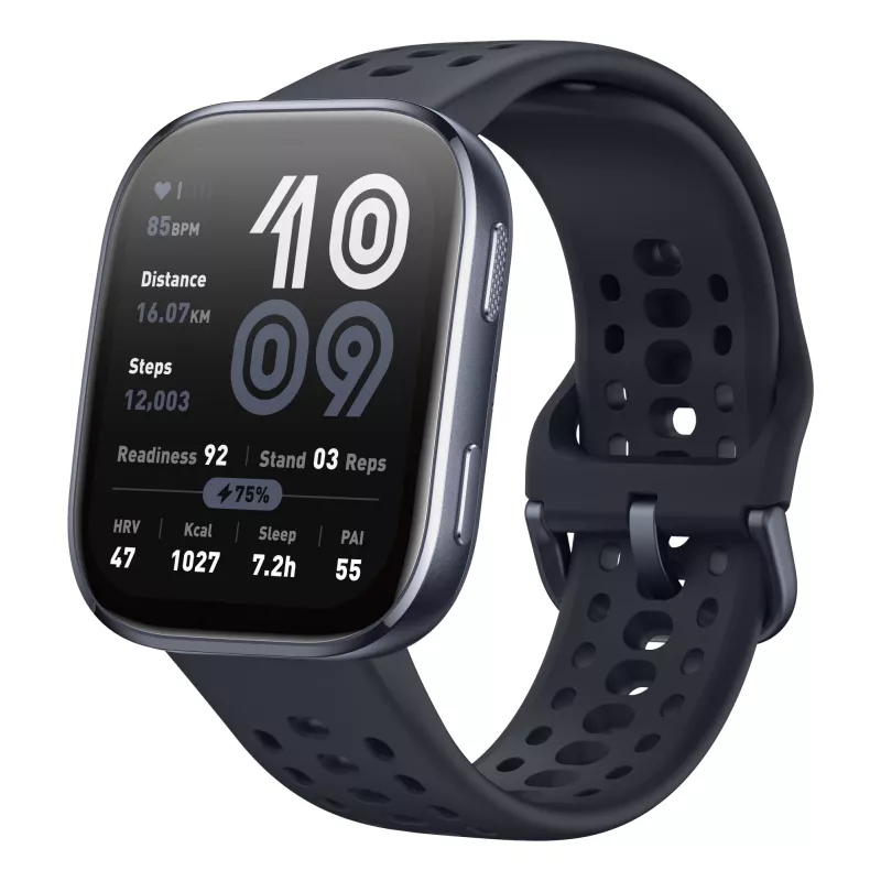 Amazfit Bip 6 Juoda 5 cm (1.97 colio) AMOLED Skaitmeninis 390 x 450 pikselių Liečiamas ekranas GPS (palydovas)
