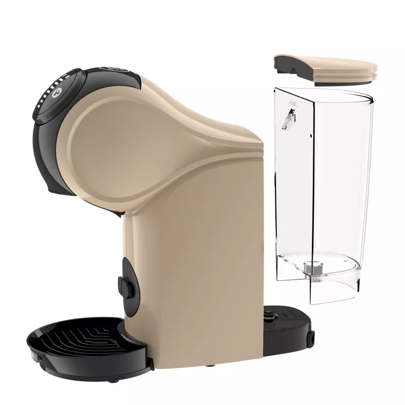 Kapsulinis kavos aparatas De'Longhi Genio S - 0,8 L vandens bakas, 15 barų, stalviršinis, taupe