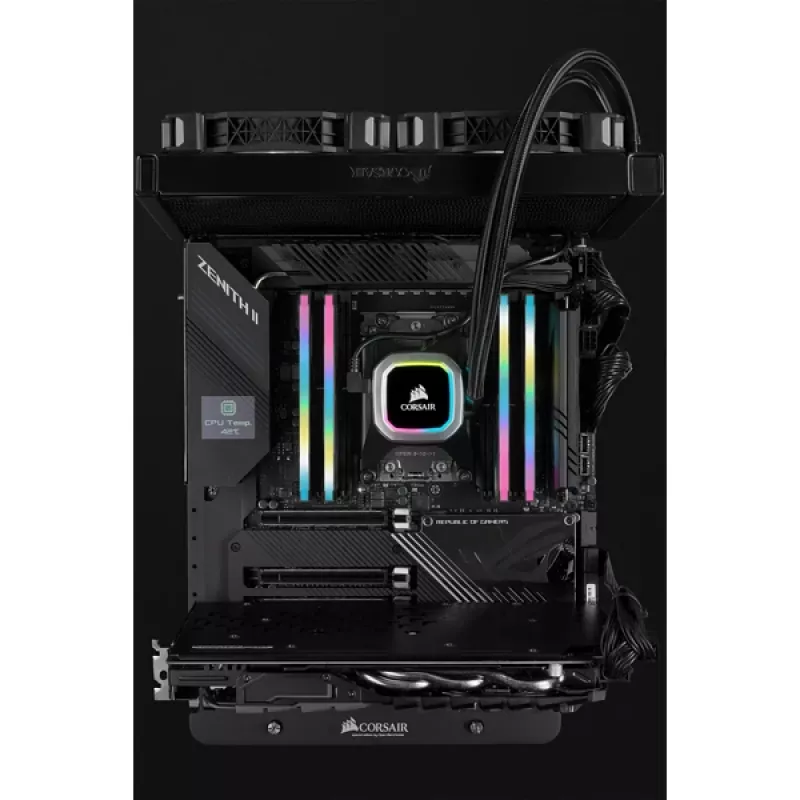 CORSAIR Vengeance RGB Pro 32GB (2x16GB) DDR4 3200MHz CL16 atminties rinkinys juodas (cmh32gx4m2z3200c16)