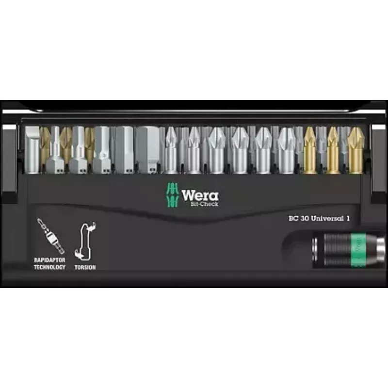Wera 05056440001 atsuktuvų antgalių rinkinys 29 vnt.