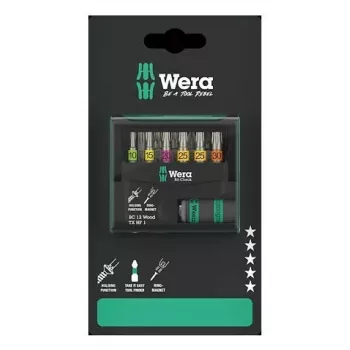 Wera 05073641001 Bit-Check 12 Wood TORX HF 1 SB bitų rinkinys