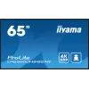 „iiyama“ LH6560UHS-B2AG skaitmeninės reklamos ekranas 163,8 cm (64,5 col.) LED Wi-Fi 500 cd/m² 4K Ultra HD juodas su Android 11 24/7