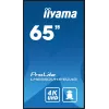 „iiyama“ LH6560UHS-B2AG skaitmeninės reklamos ekranas 163,8 cm (64,5 col.) LED Wi-Fi 500 cd/m² 4K Ultra HD juodas su Android 11 24/7