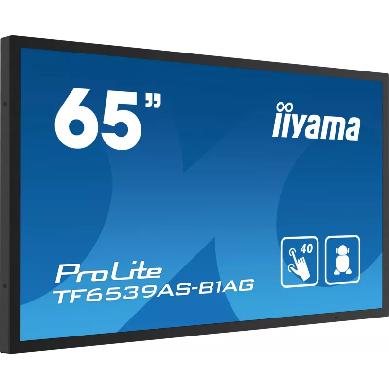 Skaitmeninės reklamos jutiklinis skydelis iiyama TF6539AS-B1AG 64.5 colių LED 3840 x 2160