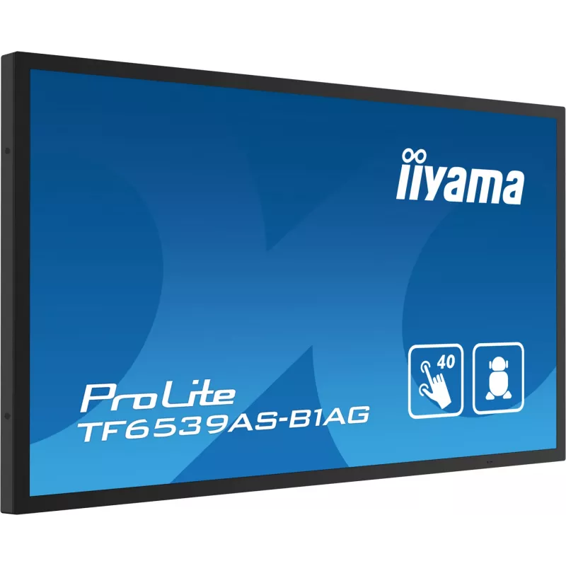 Skaitmeninės reklamos jutiklinis skydelis iiyama TF6539AS-B1AG 64.5 colių LED 3840 x 2160