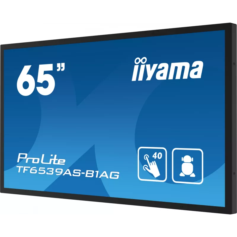 Skaitmeninės reklamos jutiklinis skydelis iiyama TF6539AS-B1AG 64.5 colių LED 3840 x 2160