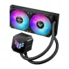 Vandens aušintuvas ASUS TUF GAMING LC III 240 ARGB — 240 mm radiatorius, 2 x 120 mm ARGB ventiliatoriai, AM5 lizdas, juodas