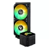 Vandens aušintuvas ASUS TUF GAMING LC III 240 ARGB — 240 mm radiatorius, 2 x 120 mm ARGB ventiliatoriai, AM5 lizdas, juodas