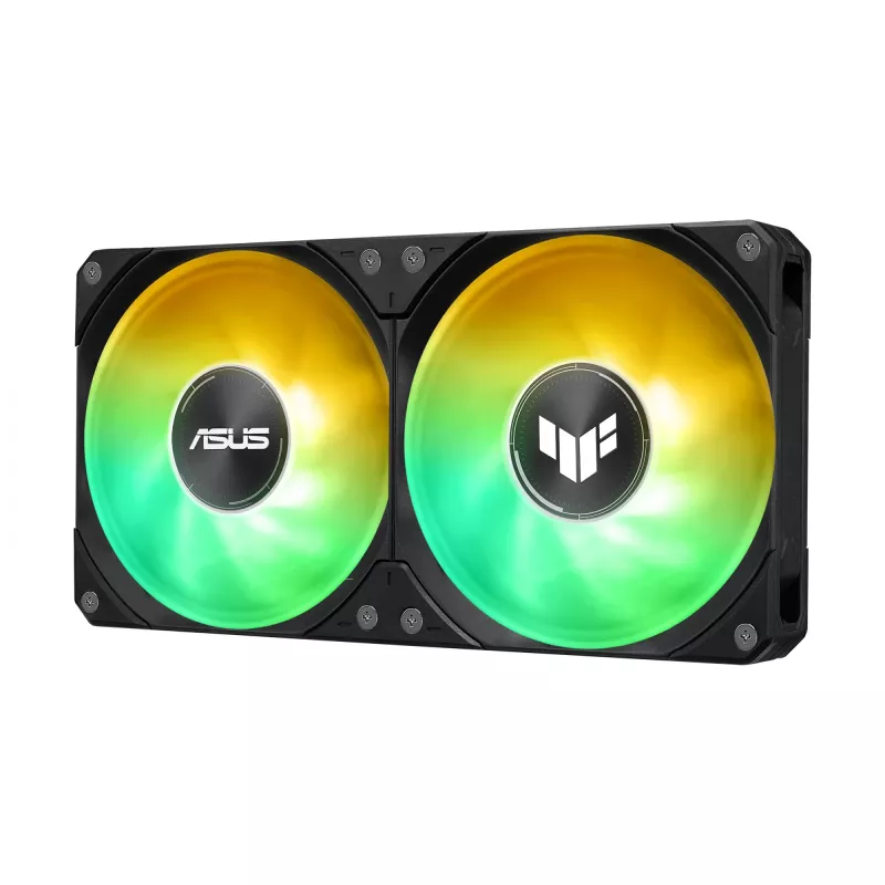 Vandens aušintuvas ASUS TUF GAMING LC III 240 ARGB — 240 mm radiatorius, 2 x 120 mm ARGB ventiliatoriai, AM5 lizdas, juodas