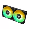 Vandens aušintuvas ASUS TUF GAMING LC III 240 ARGB — 240 mm radiatorius, 2 x 120 mm ARGB ventiliatoriai, AM5 lizdas, juodas